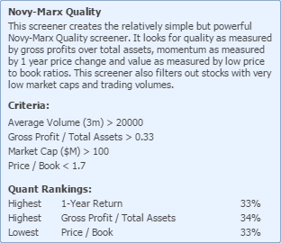 Novy-Marx Criteria novy-marx criteria