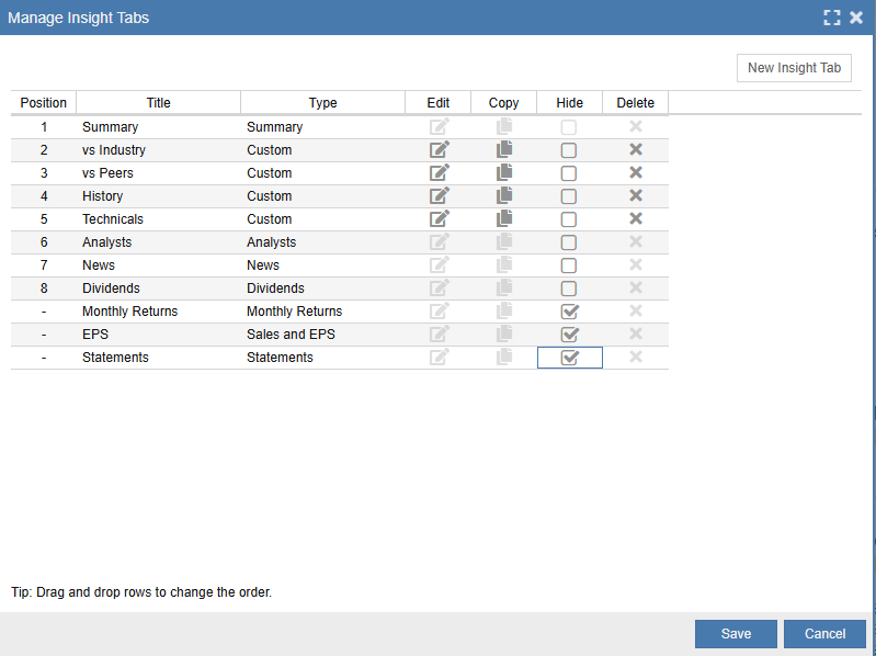 Manage Visuals Tabs Hidden