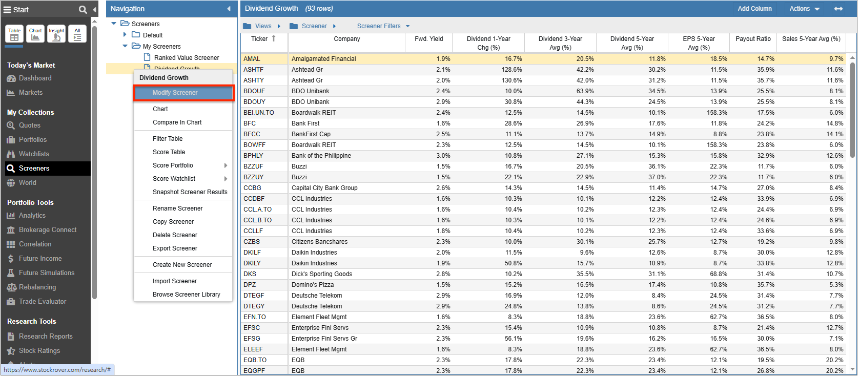 launch screener manager