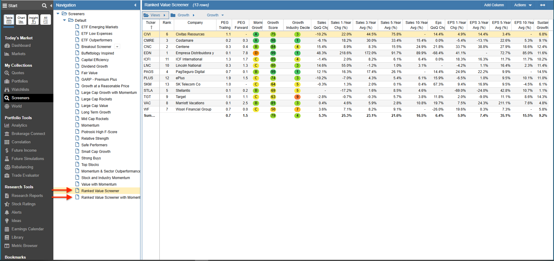 Import a Screener
