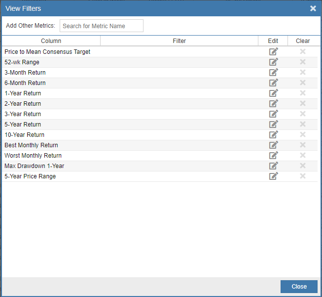 Filter Table By Filter Window